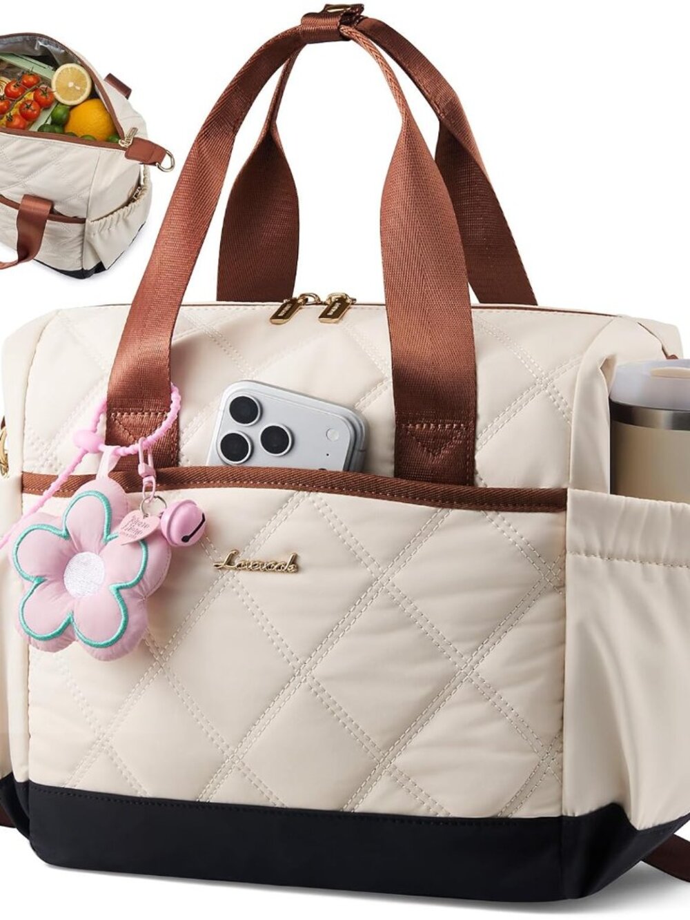 Insulated Lunch Bag Women, Adult Lunch Box for Women Work, Large Leakproof Coole